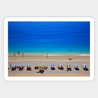 Egremni beach - Lefkada island Sticker